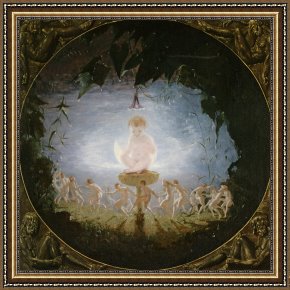 Richard Dadd Framed Prints - Puck by Richard Dadd