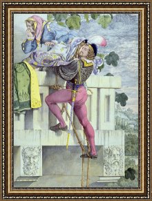 Richard Dadd Framed Prints - Sketch For The Passions Love by Richard Dadd