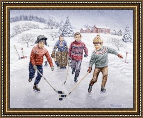 Wolfe Framed Paintings - Breakaway by Richard De Wolfe