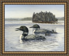 Wolfe Framed Paintings - Family Outing by Richard De Wolfe