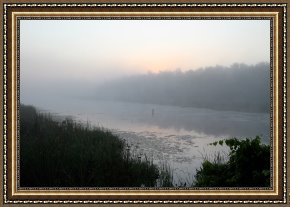 Misty Framed Prints - Misty Creek 2 by Richard De Wolfe