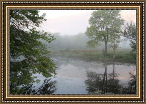 Misty Framed Prints - Misty Creek 3 by Richard De Wolfe