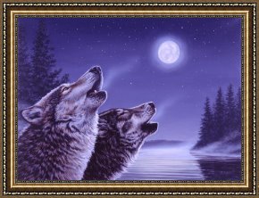 Wolfe Framed Paintings - Song of the North by Richard De Wolfe