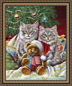 Wolfe Framed Paintings - We Are Being Good by Richard De Wolfe