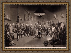 Royal Framed Prints - Life School at The Royal Academy by Richard Earlom