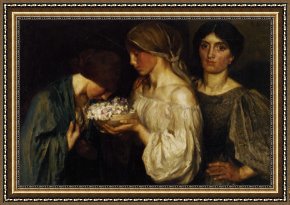 Robert Anning Bell Framed Paintings - Fragrant Posy by Robert Anning Bell