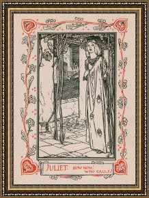 Robert Anning Bell Framed Paintings - Juliet From Romeo And Juliet by Robert Anning Bell