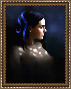 Teen Framed Prints - Blue Ribbon by Robert Foster