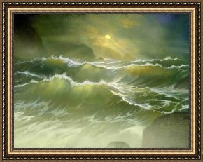 Robert Framed Prints - Emerald Sea by Robert Foster