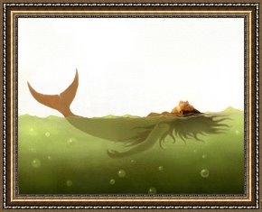 Robert Foster Framed Prints - Floater by Robert Foster