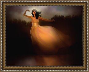 Robert Framed Prints - Lake Dancer by Robert Foster
