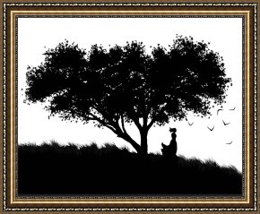 Robert Framed Prints - Love Stands Waiting by Robert Foster