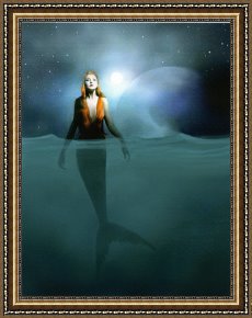 Robert Framed Prints - Mermaid by Robert Foster
