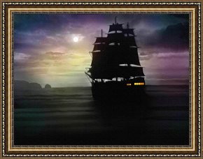 Robert Framed Prints - Moon Port by Robert Foster