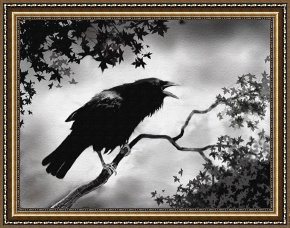 Song of The North Framed Prints - Raven's Song by Robert Foster