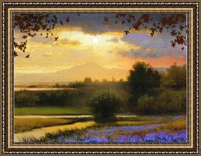 Robert Foster Framed Prints - Valley Morning by Robert Foster
