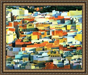 Song of The North Framed Prints - North African Townscape by Robert Tyndall