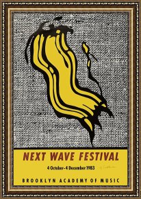 Waves, Framed Prints - New Wave Festival by Roy Lichtenstein