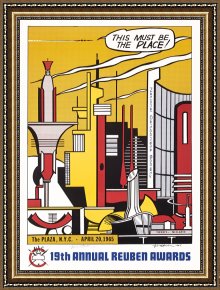 A Place Framed Prints - This Must Be The Place Roy Lichtenstein 1965 by Roy Lichtenstein