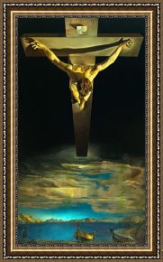 Untitled C.1951 Framed Paintings - Christ of St John of The Cross 1951 by Salvador Dali