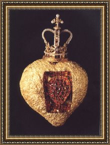 Royal Framed Prints - The Royal Heart by Salvador Dali