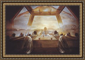 The Last Supper Framed Prints - The Sacrament of The Last Supper 1955 by Salvador Dali