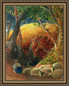 Tree Framed Prints - The Magic Apple Tree by Samuel Palmer
