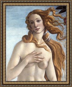Sandro Botticelli Framed Prints - The Birth of Venus by Sandro Botticelli