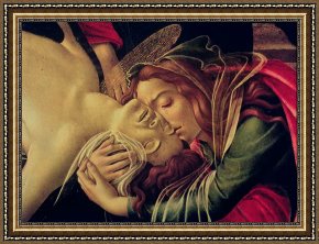 Sandro Botticelli Framed Prints - The Lamentation of Christ by Sandro Botticelli