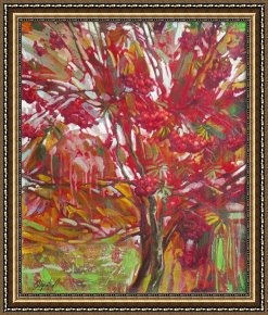 Tree Framed Prints - Rowan tree by Sergey Ignatenko