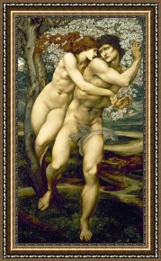Tree Framed Prints - The Tree of Forgiveness by Sir Edward Burne-Jones