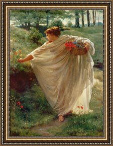 Wild Boar Framed Prints - Wild Blossoms by Sir Edward John Poynter