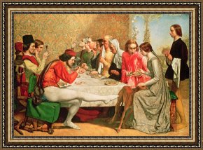 Lorenzo Framed Prints - Isabella by Sir John Everett Millais