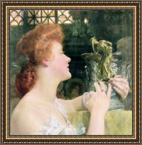 Golden Framed Prints - The Golden Hour by Sir Lawrence Alma-Tadema