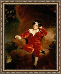 Charles Framed Prints - Master Charles William Lambton by Sir Thomas Lawrence