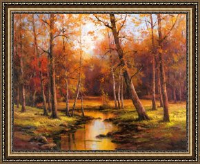 Newburyport Meadows Framed Prints - Meadow Stream by T. C. Chiu