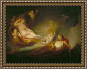 The Drummer Boy's Dream Framed Paintings - A Painter's Dream by Thomas Buchanan Read