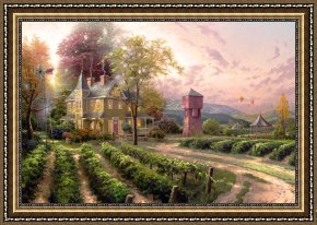 The Incredulity of Saint Thomas Framed Paintings - Abundant Harvest by Thomas Kinkade