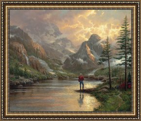 The Incredulity of Saint Thomas Framed Paintings - Almost Heaven by Thomas Kinkade