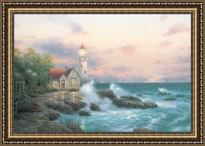 Beacon of Hope Framed Paintings - Beacon of Hope by Thomas Kinkade