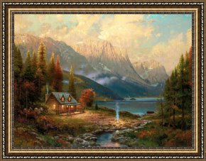 Perfect Framed Prints - Beginning of a Perfect Day by Thomas Kinkade