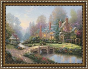 Architecture Framed Prints - Beyond Spring Gate by Thomas Kinkade