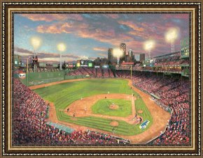 Architecture Framed Prints - Fenway Park by Thomas Kinkade