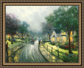 Hometown Pride Framed Prints - Hometown Memories by Thomas Kinkade