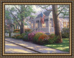 Hometown Pride Framed Prints - Hometown Pride by Thomas Kinkade