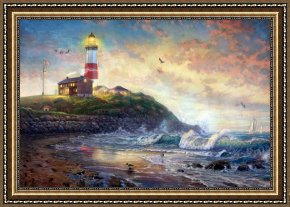 Beacon of Hope Framed Paintings - Light of Hope by Thomas Kinkade
