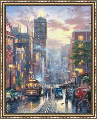 San Francisco Giants It Our Time Artwork By Thomas Kinkade Oil