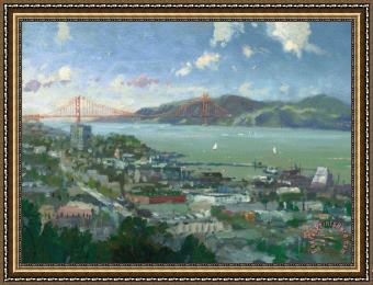 San Francisco Giants It Our Time Artwork By Thomas Kinkade Oil