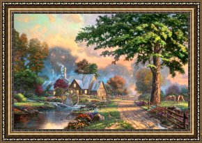 Times Framed Prints - Simpler Times II by Thomas Kinkade
