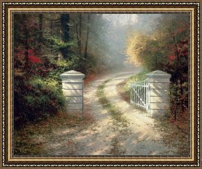 The Brandenburg Gate Berlin Framed Paintings - The Autumn Gate by Thomas Kinkade